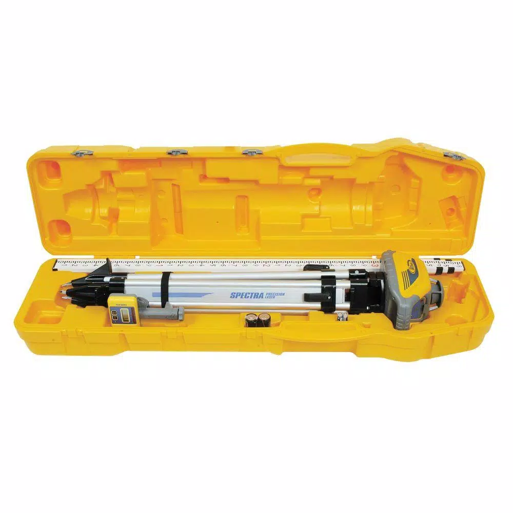 Coupon 👏 Spectra Precision Laser Level System Complete With Self-Leveling Laser Receiver With Clamp Tripod Grade Rod 8ths And System Case 😉