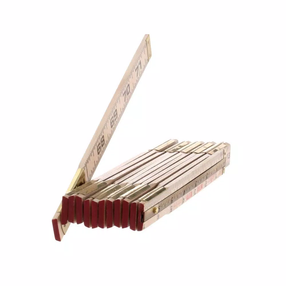 New โ๏ธ Lufkin 6 Ft. Wood Rule Brass Extends ๐ 3 New โ๏ธ Lufkin 6 Ft. Wood Rule Brass Extends ๐ - Image 3