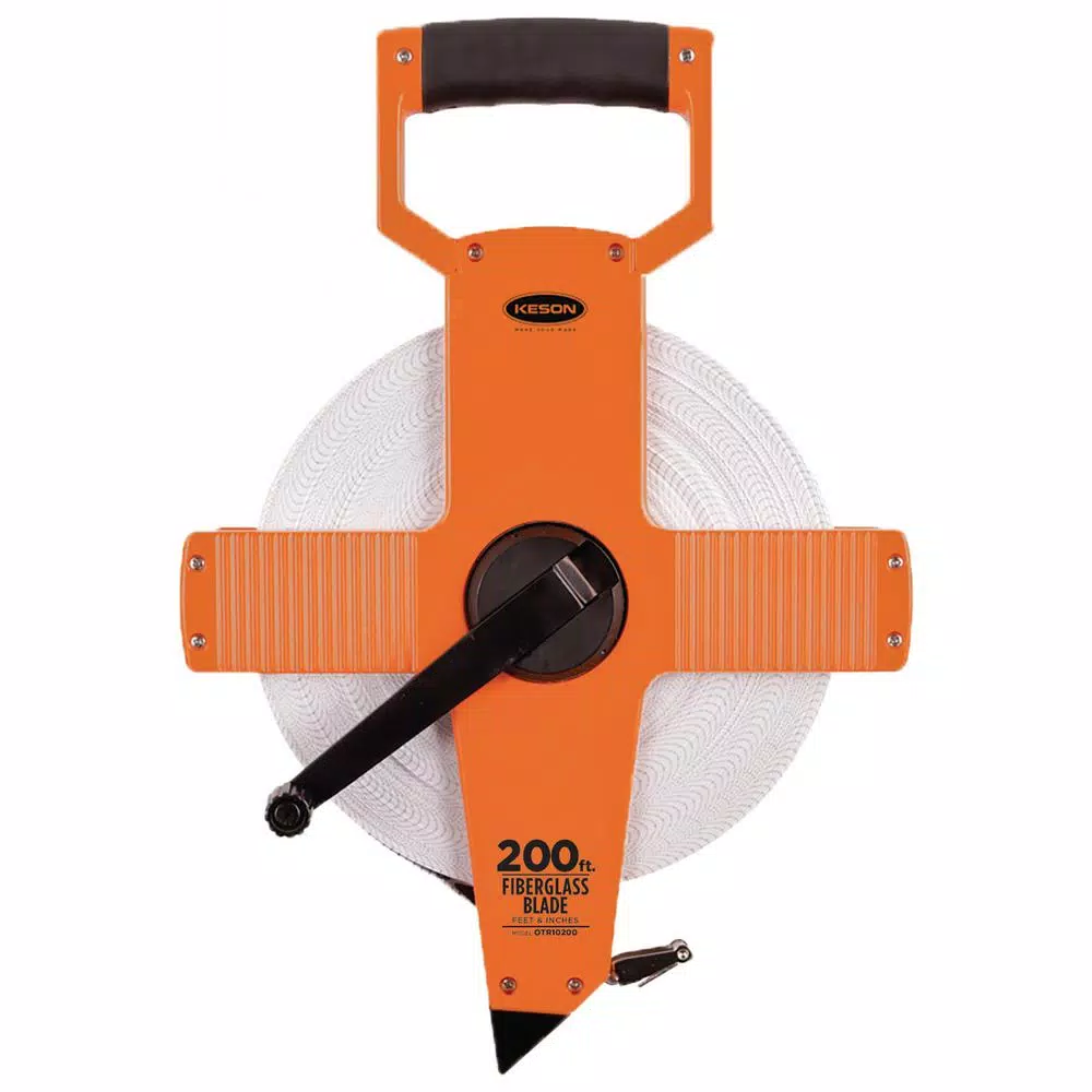 Coupon 😍 Keson 200 Ft. Open Reel Fiberglass Tape Measure – Engineer’s 🎉