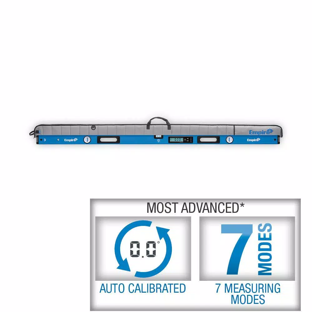 Buy ๐ Empire 72 In. True Blue Digital Box Level With Case ๐