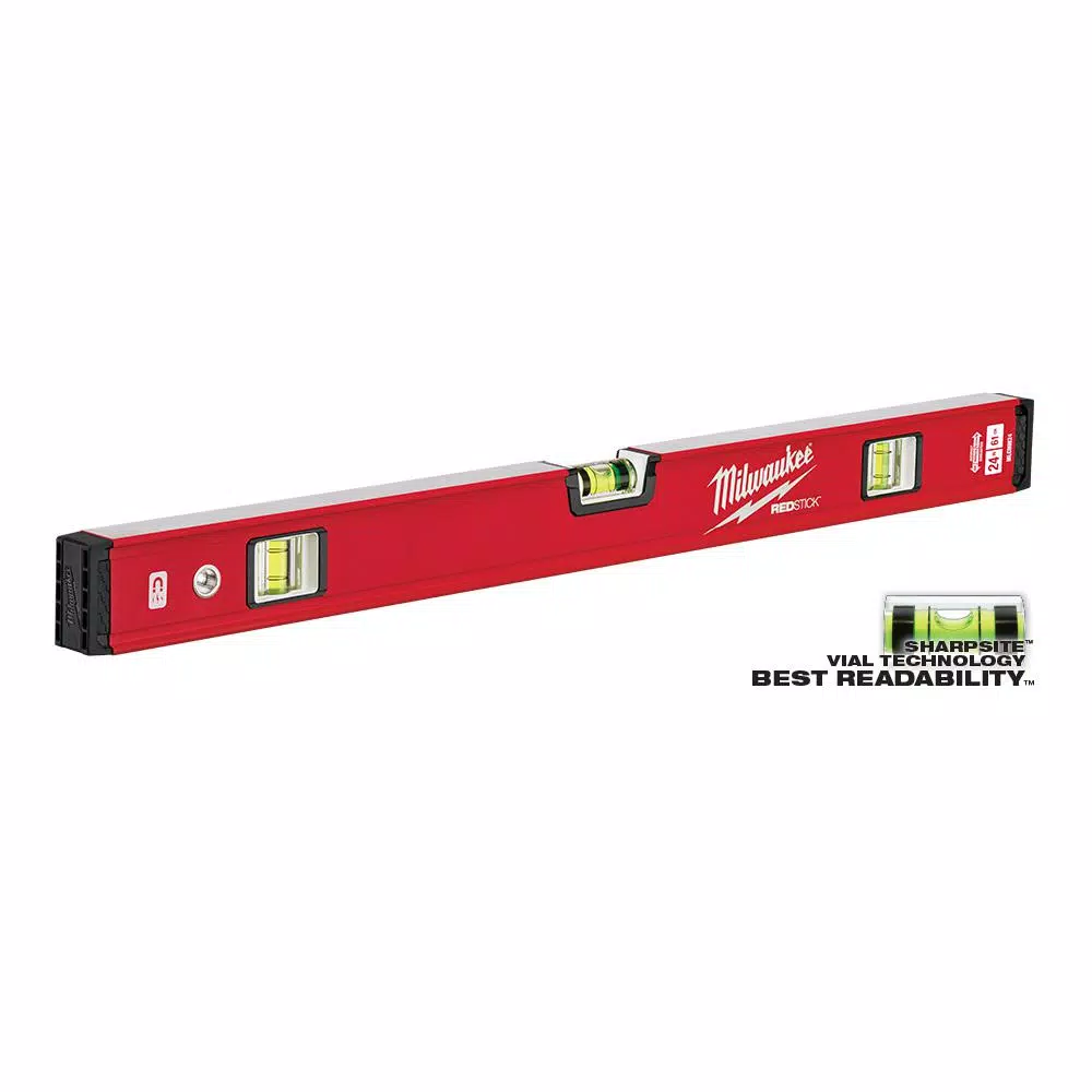 Brand new ๐ Milwaukee 24 In./48 In. REDSTICK Magnetic Compact Box Level Set With 10 In. 360-Degree Locking Die Cast Torpedo Level ๐ 5 Brand new ๐ Milwaukee 24 In./48 In. REDSTICK Magnetic Compact Box Level Set With 10 In. 360-Degree Locking Die Cast Torpedo Level ๐ - Image 5