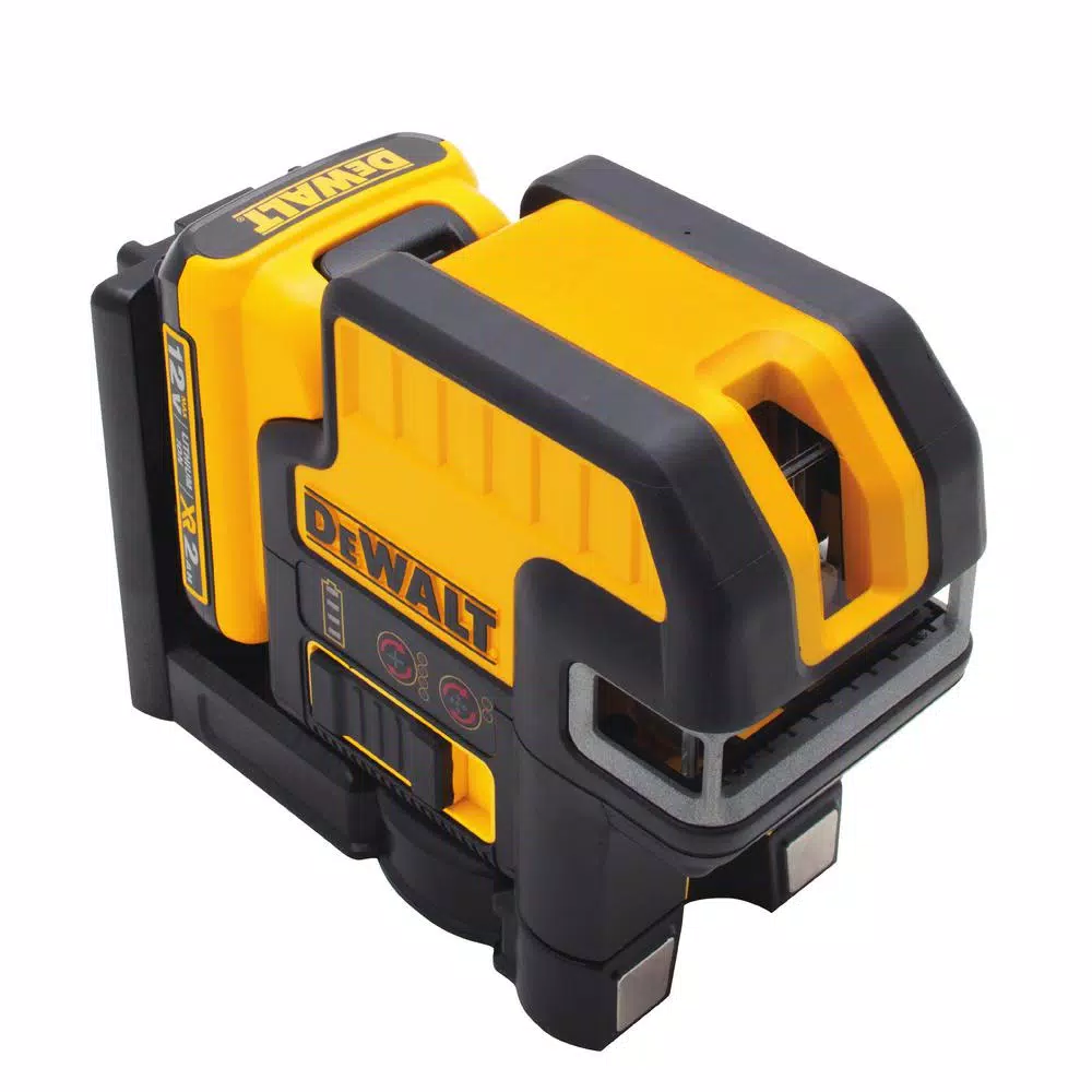 Promo ✨ DEWALT 12-Volt MAX Lithium-Ion 100 Ft. Red Self-Leveling 2-Spot Cross Line Laser With AA Battery Starter Pack & TSTAK Case 🔥