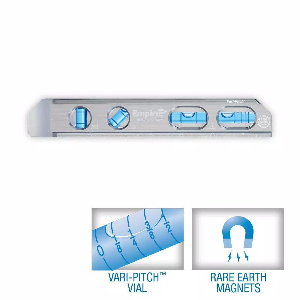 Coupon ๐ฅฐ Empire 8 In. True Blue Magnetic Billet Torpedo Level โค๏ธ