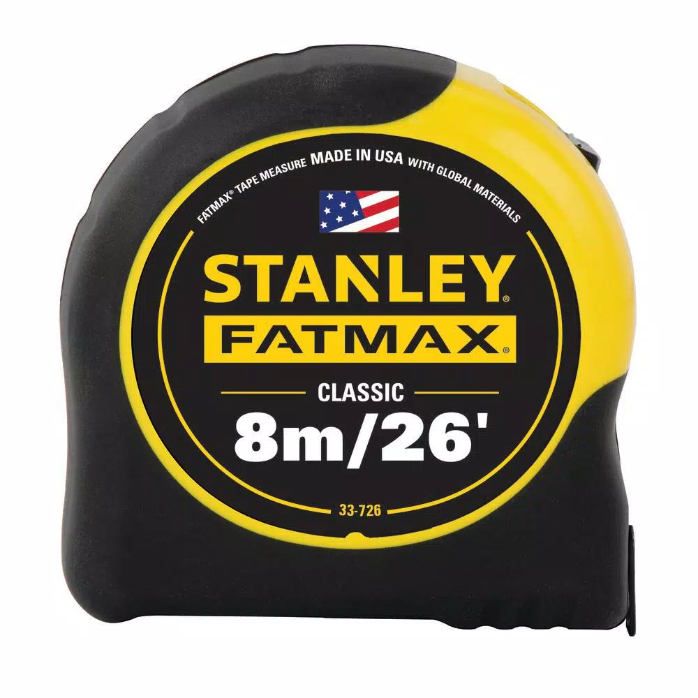 Promo 🌟 Stanley 8m / 26 Ft. FATMAX Tape Measure (Metric / English Scale) 🤩