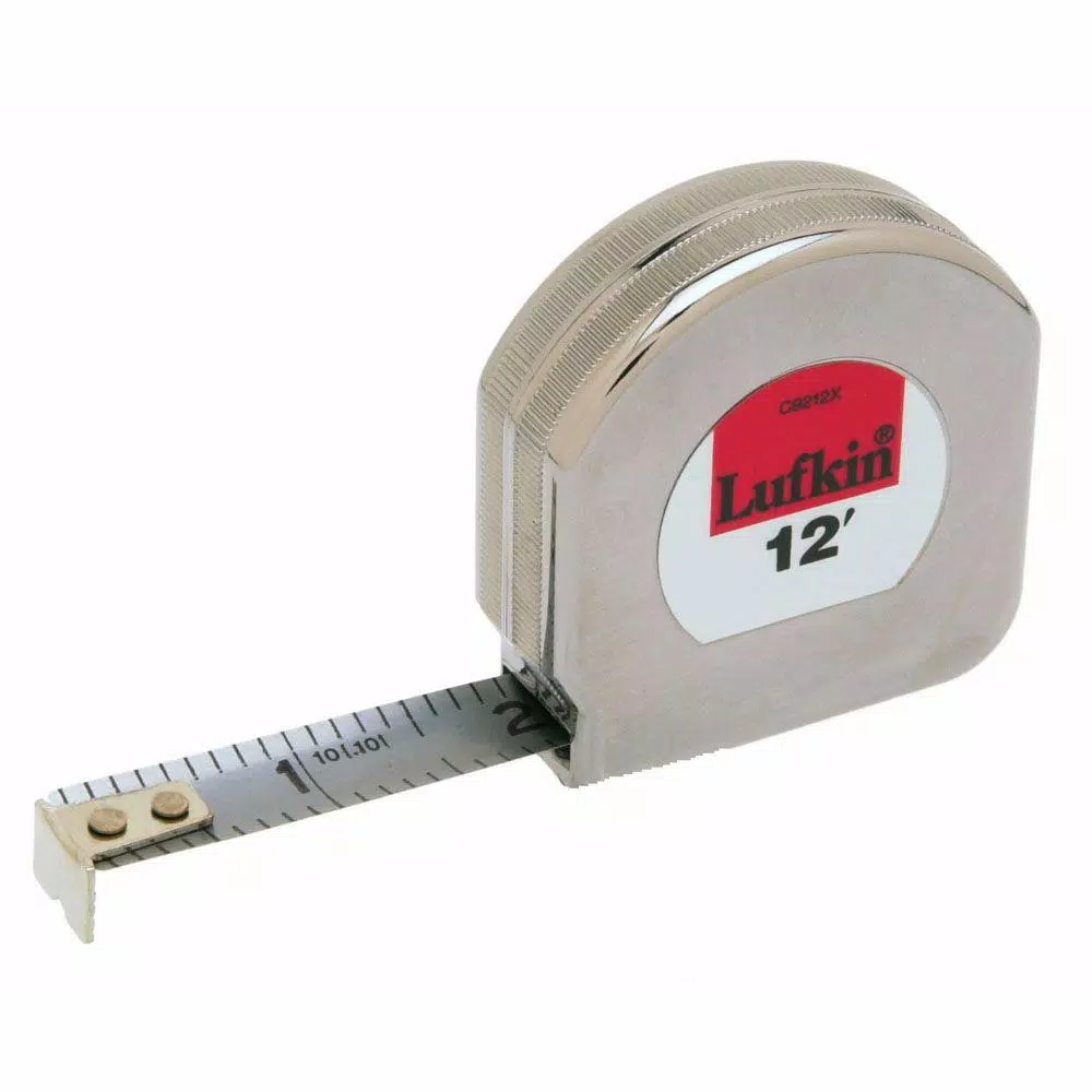 Hot Sale 👏 Lufkin 1/2 In. X 12 Ft. Chrome Clad Tape Measure ⭐