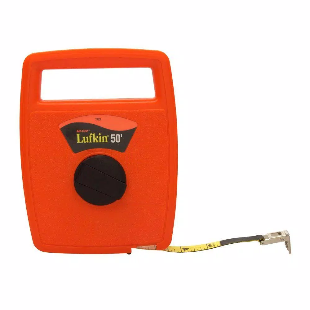 Discount โ๏ธ Lufkin 1/2 In. X 50 Ft. Engineers Hi-Viz Orange Linear Fiberglass Tape Measure ๐งจ