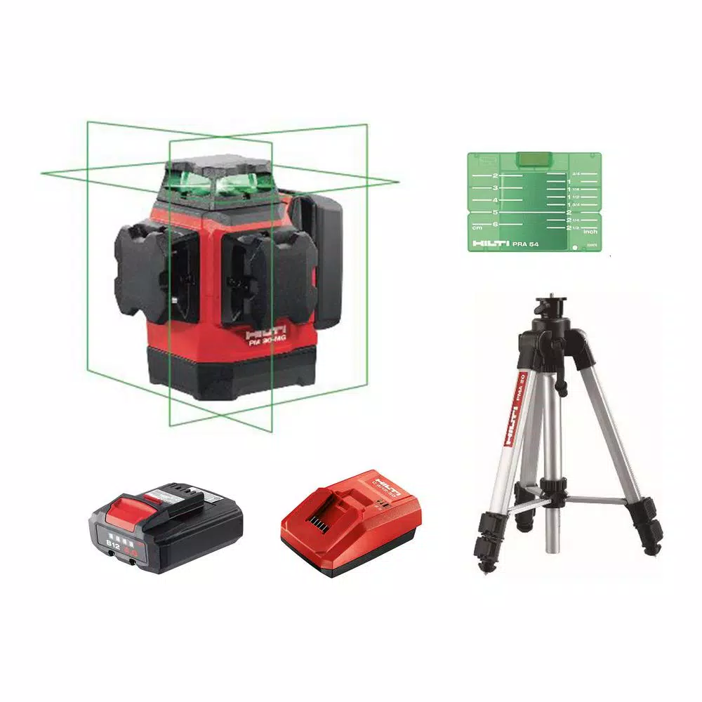 Deals 🧨 Hilti PM 30-MG 131 Ft. Multi-Green Laser Kit With PMA 20 Tripod, Battery And Charger 🔥