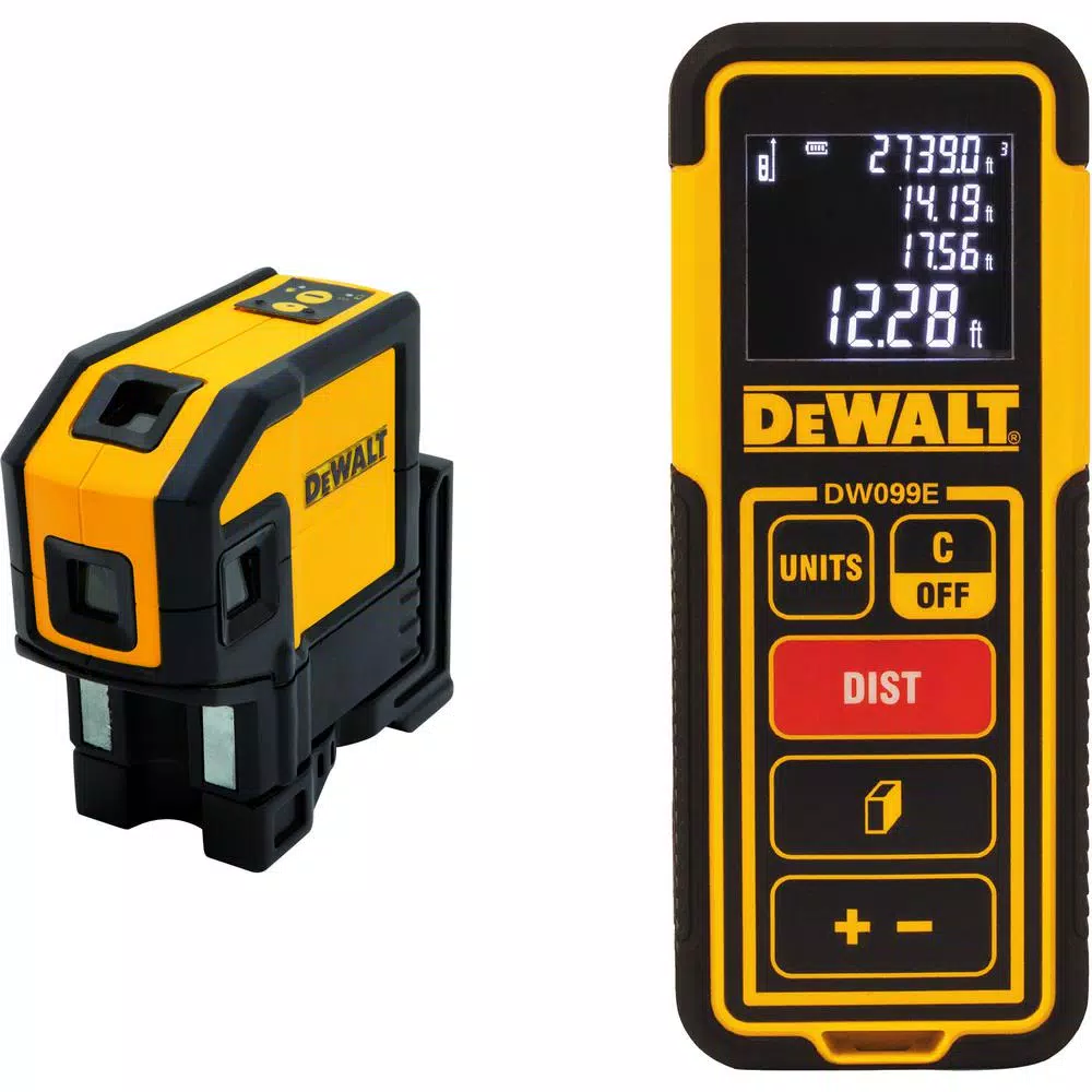 Cheap β DEWALT Self-Leveling Red Line Laser Level With 100 Ft. Laser Distance Measurer β