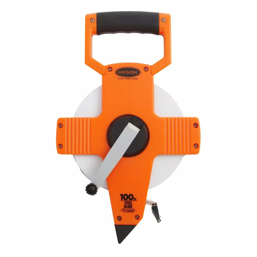 Buy ❤️ Keson 100 Ft. Steel Open Reel Tape Measure, ABS Housing, Engineer’s 😀