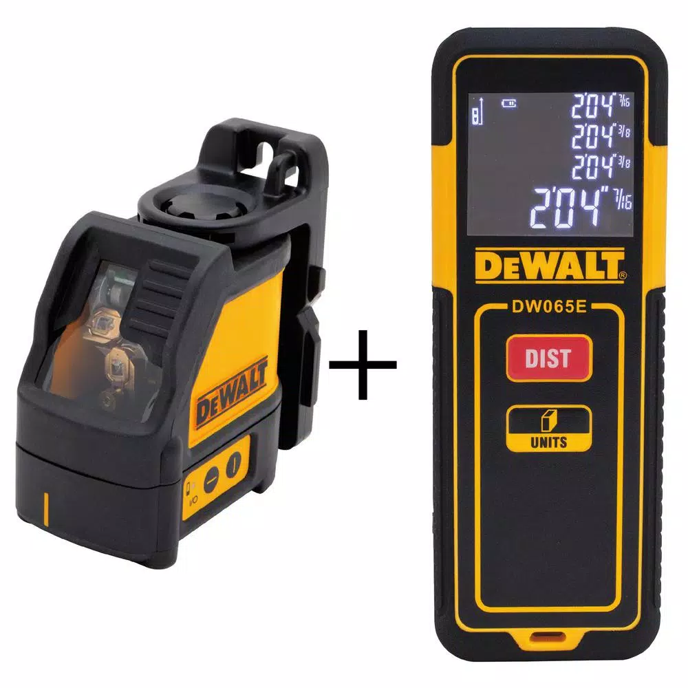 Flash Sale β DEWALT Cross Line Laser Level With Bonus 65 Ft. Laser Distance Measurer π
